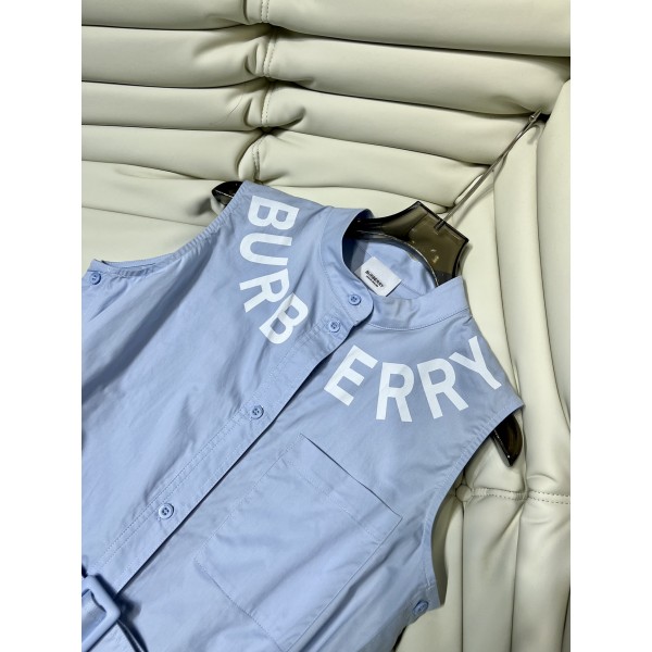 Burberry巴寶莉高仿網站2024字母襯衣無袖連衣裙