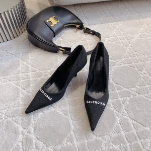 Balenciaga巴黎世家高仿莆田鞋經典針織高跟單鞋