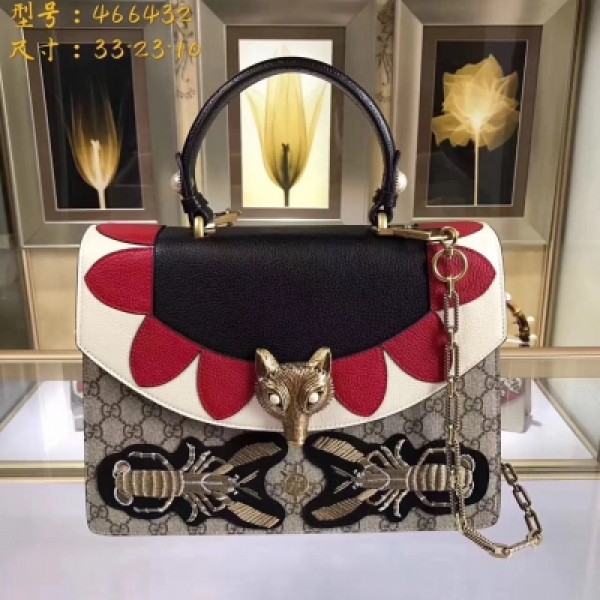 【GUCCI-古奇】十年打造專業GUCCI 市場頂級獨家控貨，專櫃品質 採用進口牛皮，原廠五金！精緻做工。獨家實物拍照 品質如圖可見 。款號：466432。尺寸：33*23*10