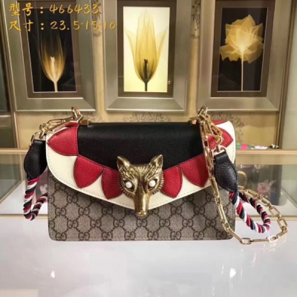 【GUCCI-古奇】十年打造專業GUCCI 市場頂級獨家控貨，專櫃品質  採用進口牛皮，原廠五金！精緻做工。獨家實物拍照品質如圖可見 。款號：466433。尺寸：23.5*15*10