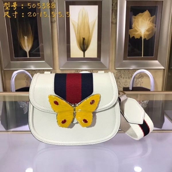 【Gucci 古馳】Gucci新款。市場頂級獨家控貨，專櫃品質 採用進口牛皮，原廠五金！精緻做工。 獨家實物拍照 品質如圖可見。型號: 505388尺寸：寬20*高15.5側寬5.5