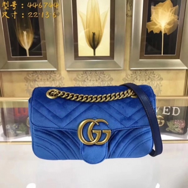 【GUCCI-古馳】十年打造專業GUCCI 市場頂級獨家控貨，專櫃品質 採用進口牛皮，原廠五金！精緻做工。 獨家實物拍照 品質如圖可見。款號：446744。尺寸：22*13*6